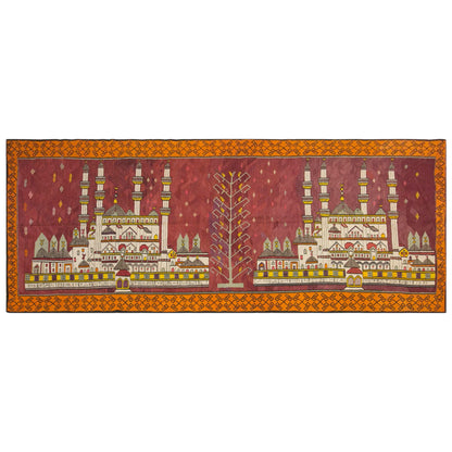 Vintage Kars Kilim Rug, 5.6 x 13.3 ft, 170 x 405 cm, Handwoven Turkish Wool Kilim
