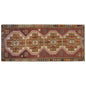 Vintage Kars Kilim Rug, 6.2 x 14.0 ft, 190 x 427 cm, Handwoven Turkish Wool Kilim