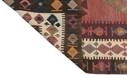 Vintage Kars Kilim Rug, Handwoven Turkish Wool Kilim