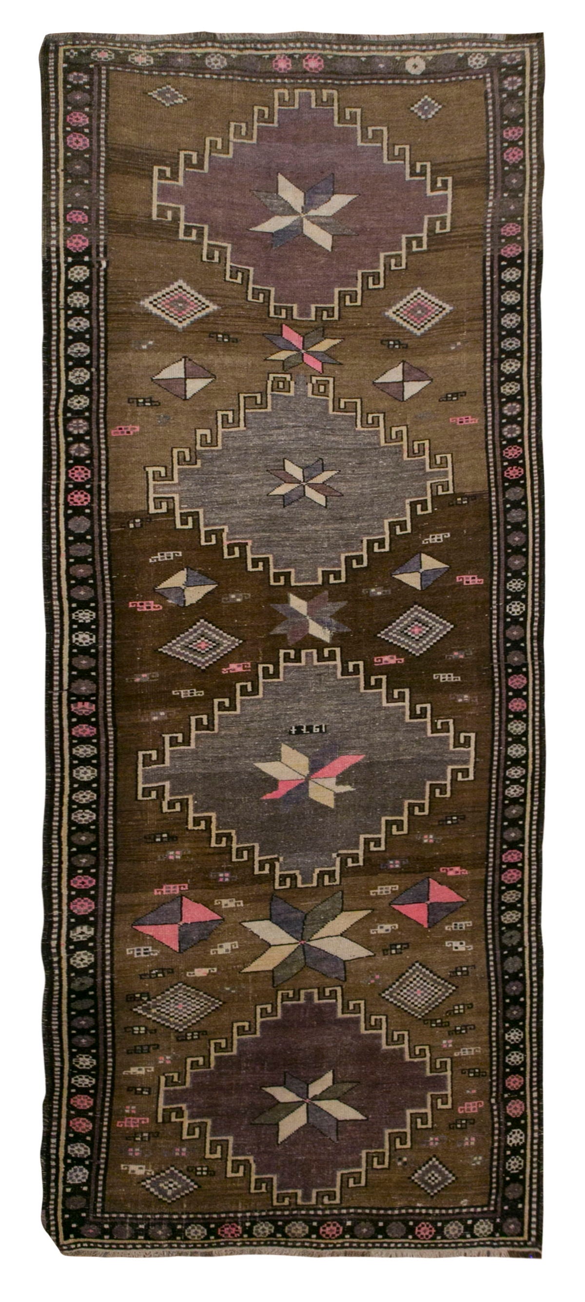 Vintage Kars Runner Rug, 4 x 12 ft / 124 x 365 cm