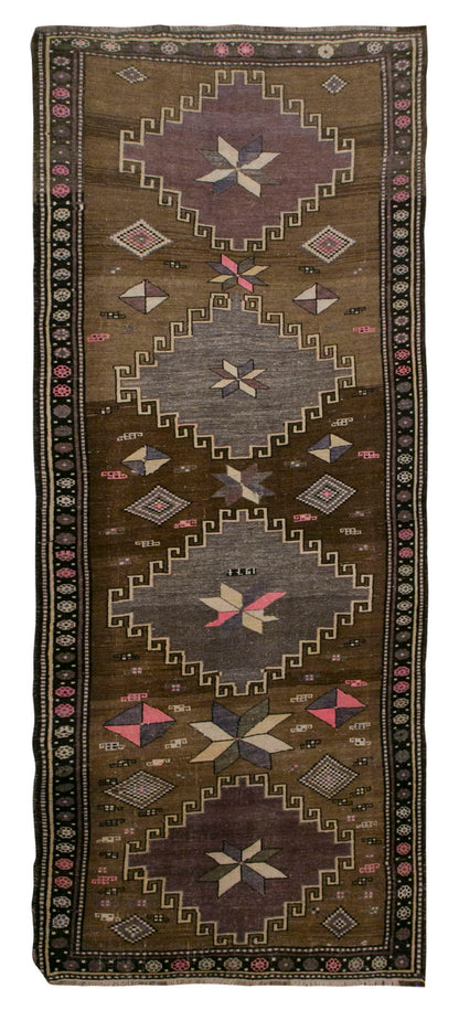 Vintage Kars Runner Rug, 4 x 12 ft / 124 x 365 cm