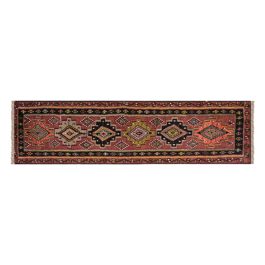 Vintage Kayseri Kilim Runner, 112 x 422 cm, 3.8 x 13.10 ft