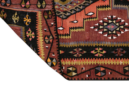 Vintage Kayseri Kilim Runner, 112 x 422 cm, 3.8 x 13.10 ft