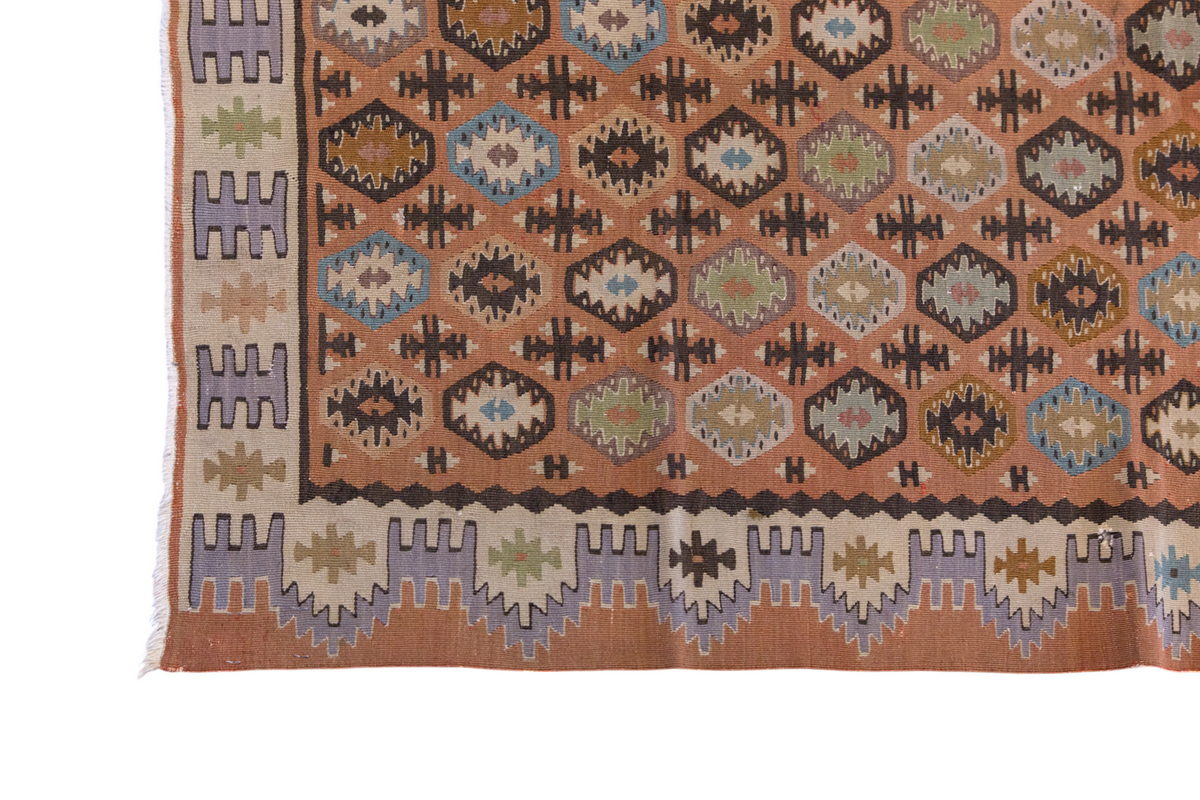 Vintage Kilim Rug, 2.9 x 5.3 ft Rug, 85 x 153 cm
