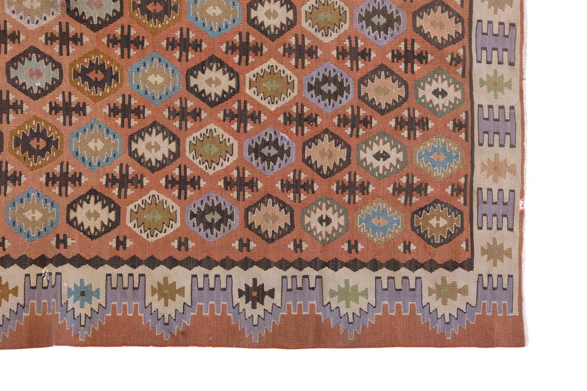 Vintage Kilim Rug, 2.9 x 5.3 ft Rug, 85 x 153 cm