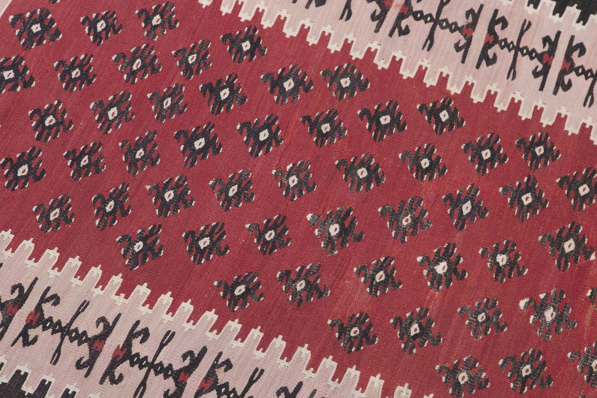 Vintage Kilim Runner Rug, 3.4 x 11.5 ft Rug, 102 x 348 cm