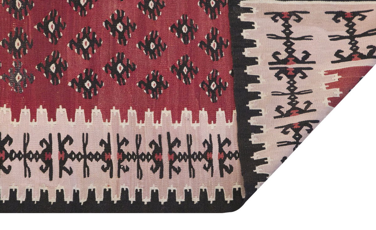 Vintage Kilim Runner Rug, 3.4 x 11.5 ft Rug, 102 x 348 cm