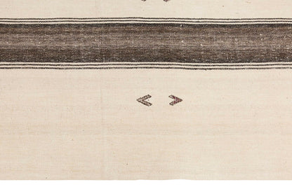 Vintage Kilim Runner,Wool Turkish Kilim Rug,  5'6 x 12'8 feet & 167 x 385 cm
