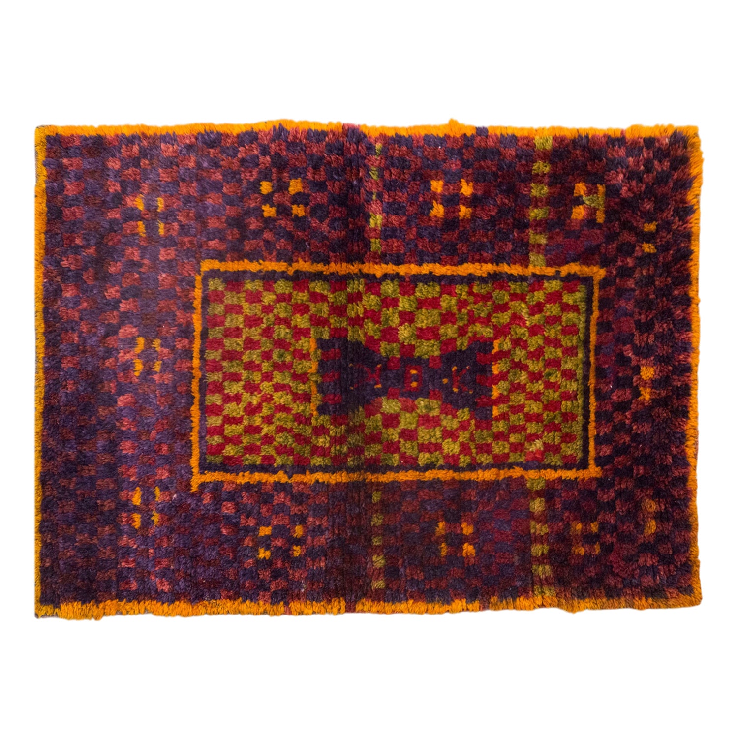 Vintage Konya Karapınar Tulu Rug, 113x150 cm (3.7x4.9 ft)