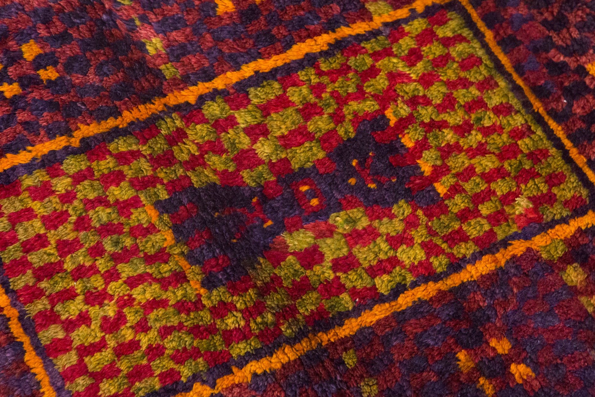 Vintage Konya Karapınar Tulu Rug, 113x150 cm (3.7x4.9 ft)