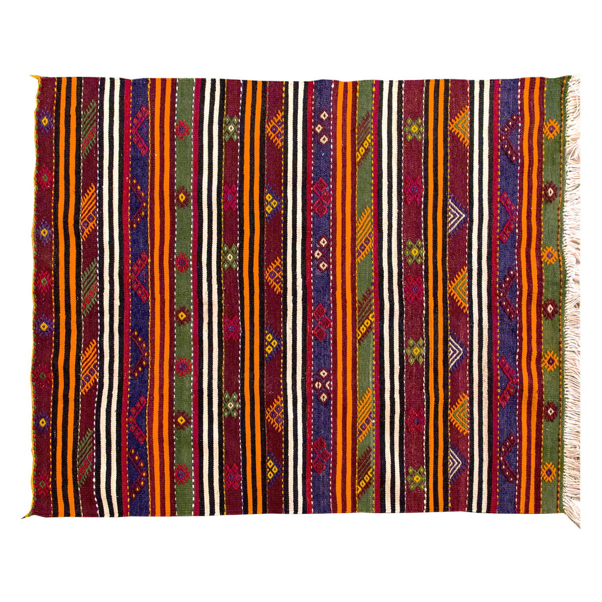 Vintage Konya Kilim, 125 x 100 cm, 4.1 x 3.3 ft