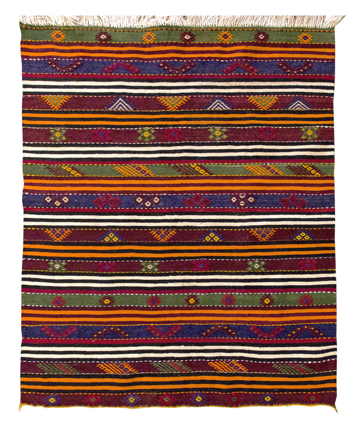Vintage Konya Kilim, 125 x 100 cm, 4.1 x 3.3 ft