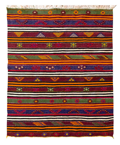 Vintage Konya Kilim, 125 x 100 cm, 4.1 x 3.3 ft