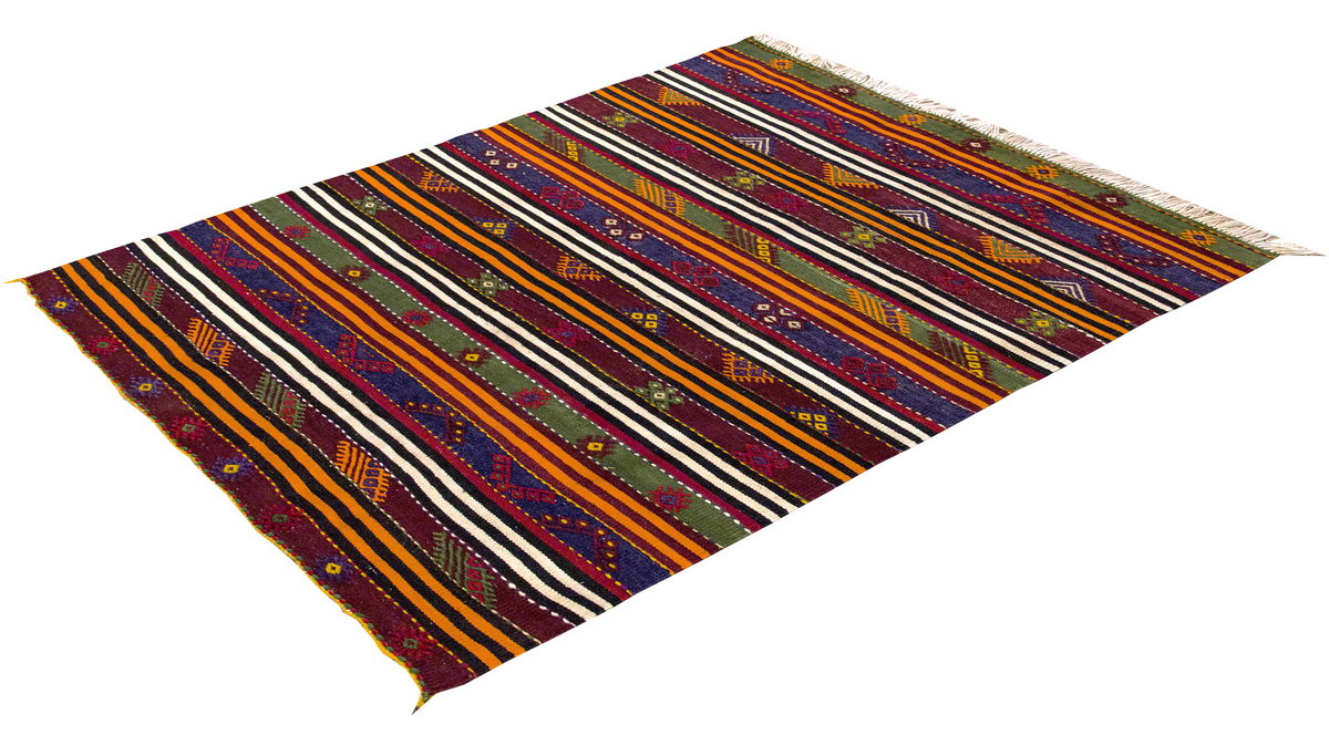 Vintage Konya Kilim, 125 x 100 cm, 4.1 x 3.3 ft