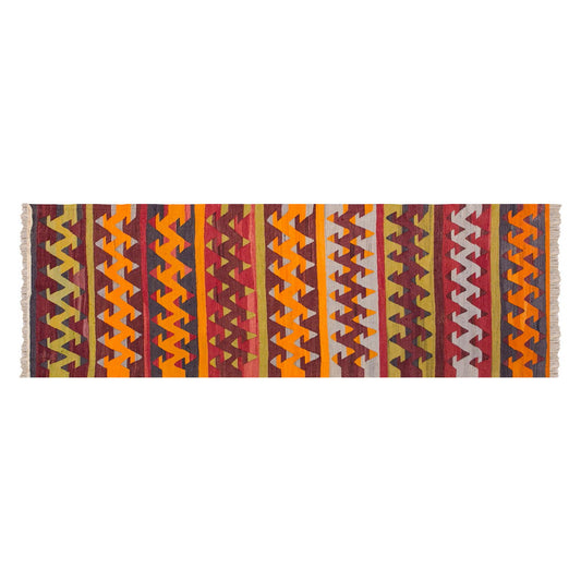 Vintage konya kilim, 2.11 x 10.11 ft, 90x 335 cm