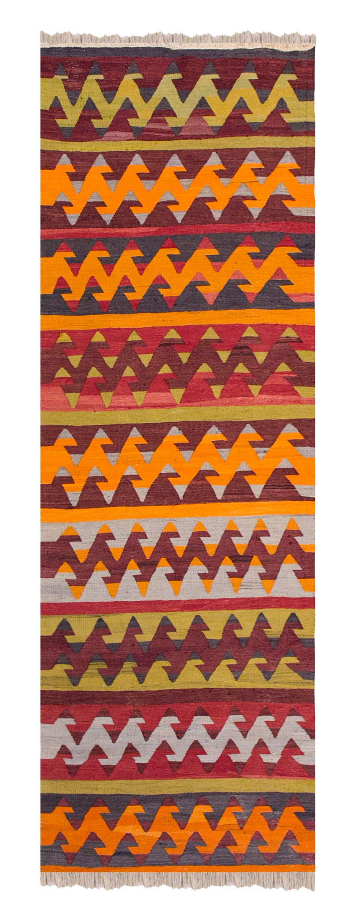 Vintage konya kilim, 2.11 x 10.11 ft, 90x 335 cm