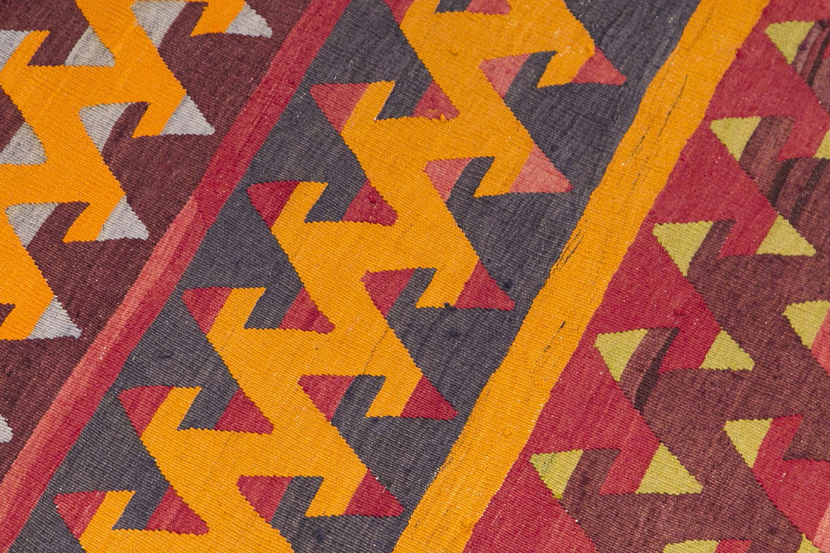 Vintage konya kilim, 2.11 x 10.11 ft, 90x 335 cm