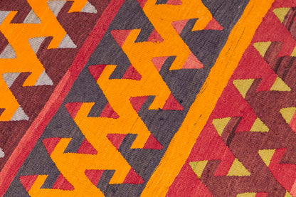 Vintage konya kilim, 2.11 x 10.11 ft, 90x 335 cm