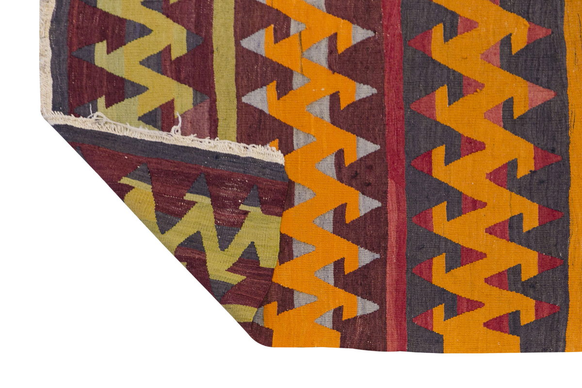 Vintage konya kilim, 2.11 x 10.11 ft, 90x 335 cm