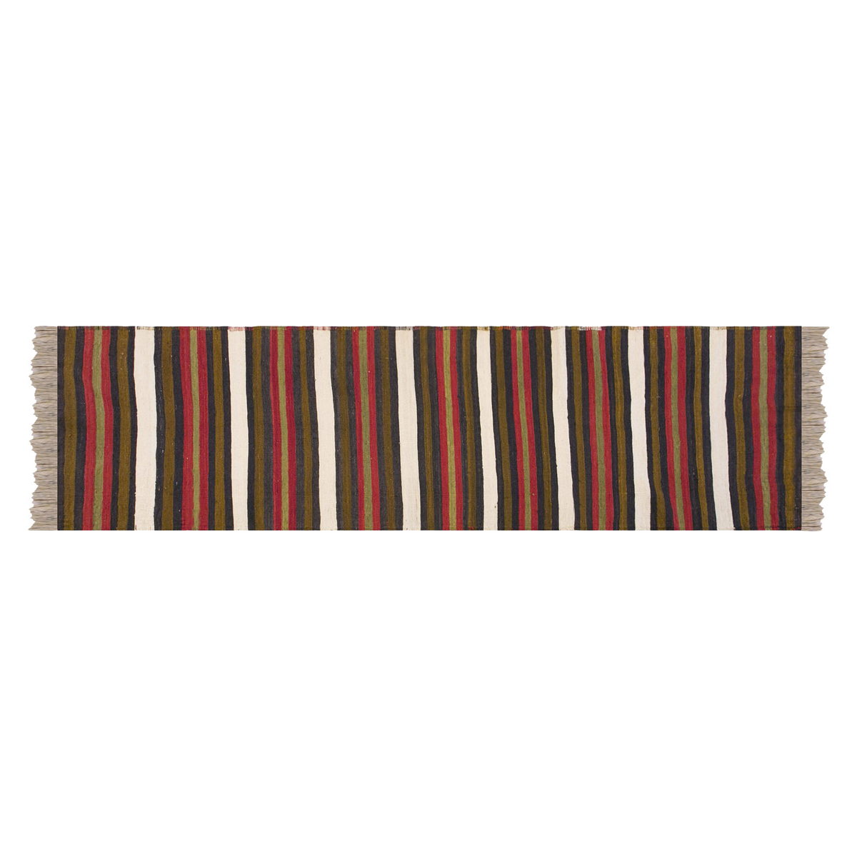 Vintage konya kilim, 2.3 x 10.7 kilim, 69 x 323 cm