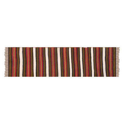 Vintage konya kilim, 2.3 x 10.7 kilim, 69 x 323 cm