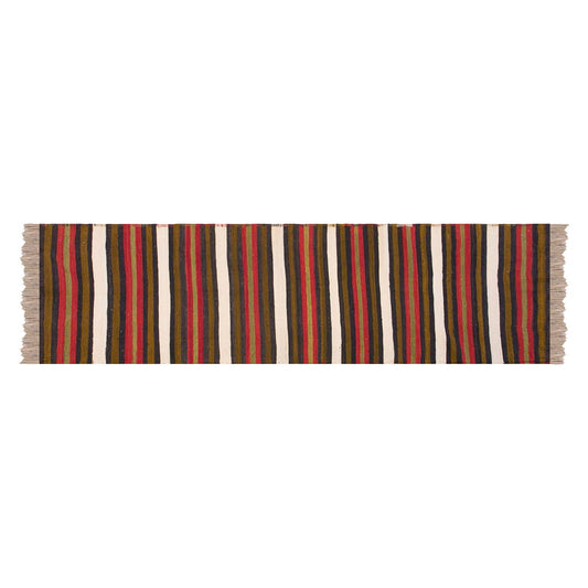 Vintage konya kilim, 2.3 x 10.7 kilim, 69 x 323 cm