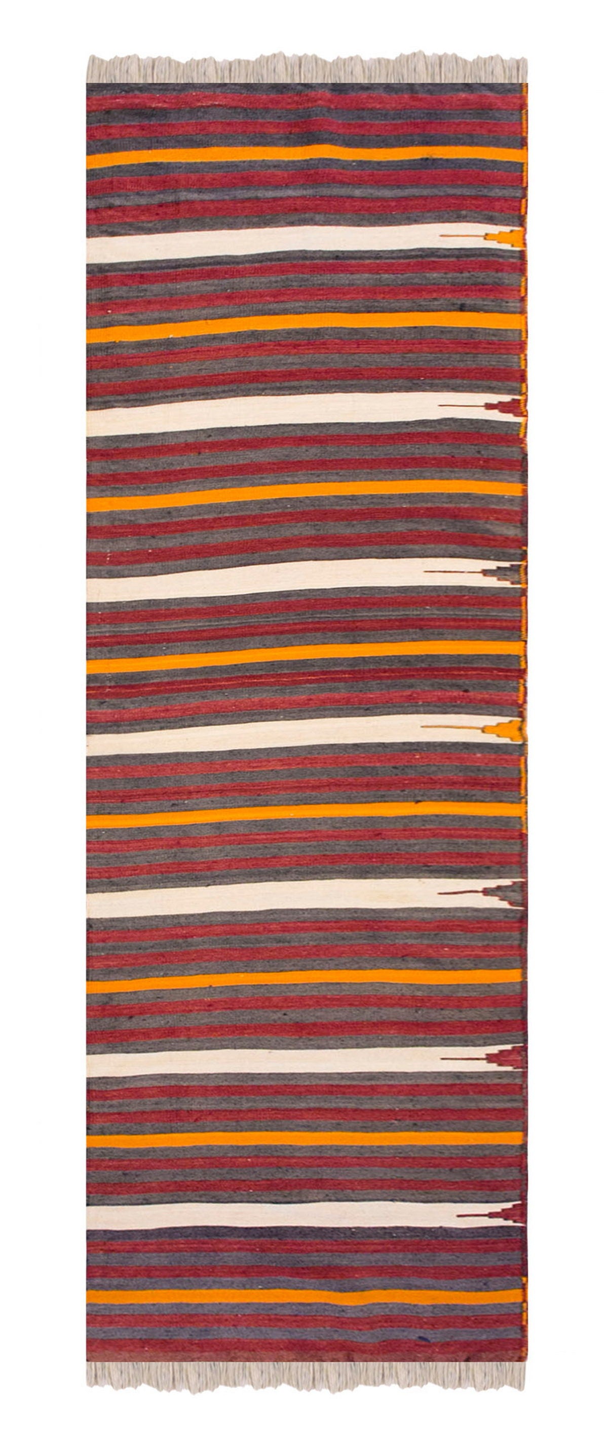 Vintage konya kilim, 2.4 x 12.3 ft, 73 x 375 cm kilim,