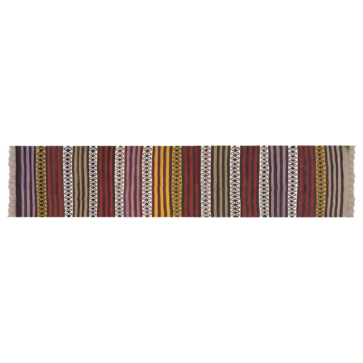 Vintage konya kilim, 2.8 x 14 ft kilim, 83 x 428 cm