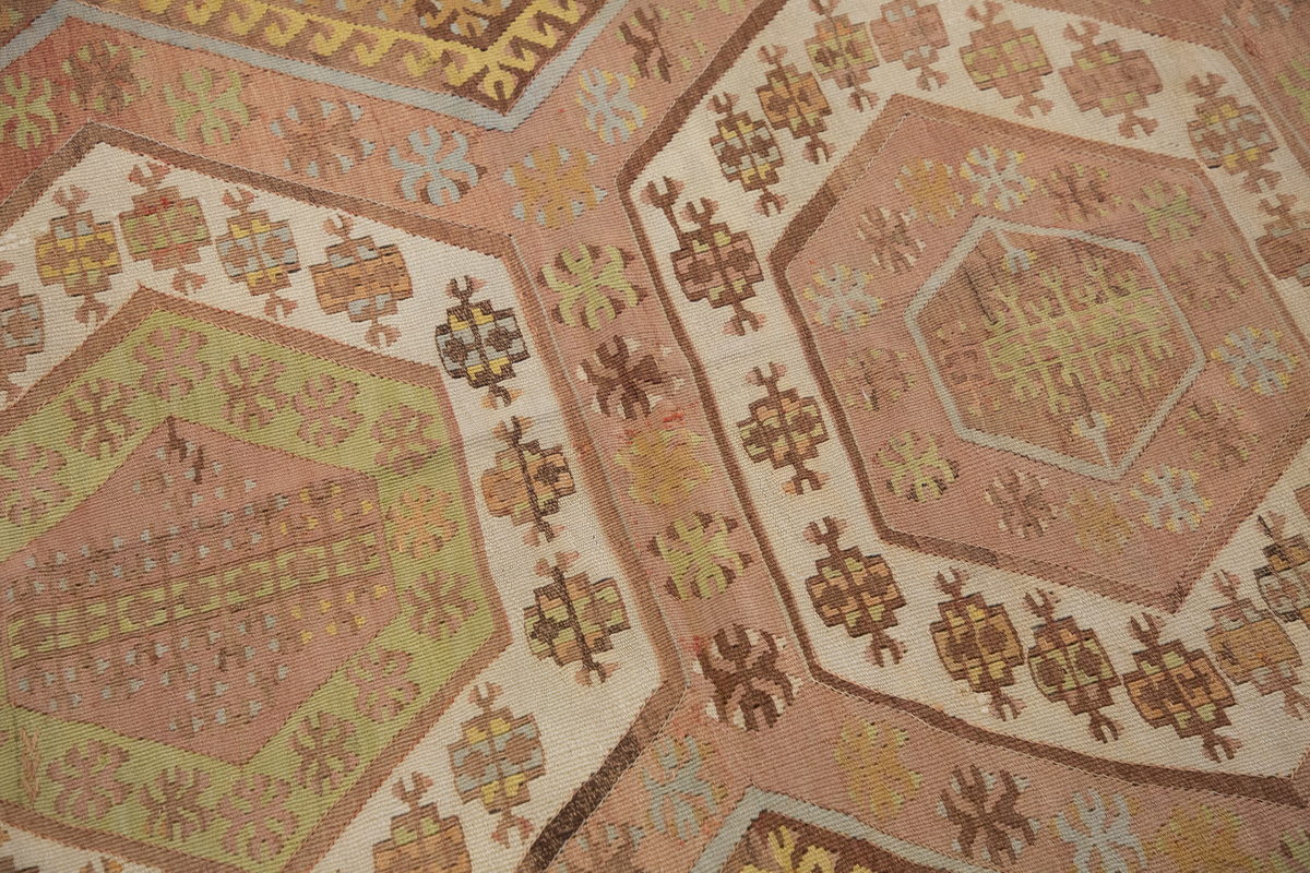 Vintage Konya Otamış Kilim Rug, 107 x 164 cm ≈ 3.6 x 5.4 ft