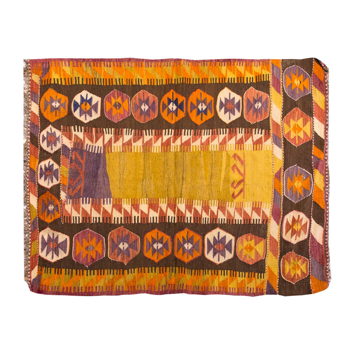 Vintage Konya Rug, 108 x 135 cm, 3.6 x 4.5 ft