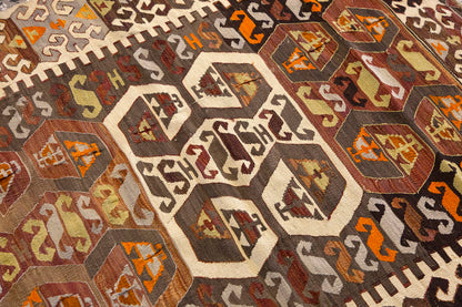 Vintage Konya Rug, 128 x 157 cm, 4.2 x 5.1 ft