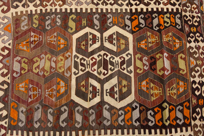 Vintage Konya Rug, 128 x 157 cm, 4.2 x 5.1 ft