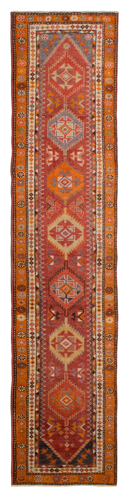 Vintage Kurdish Herki Runner  83x365 cm (2.7x12 ft)