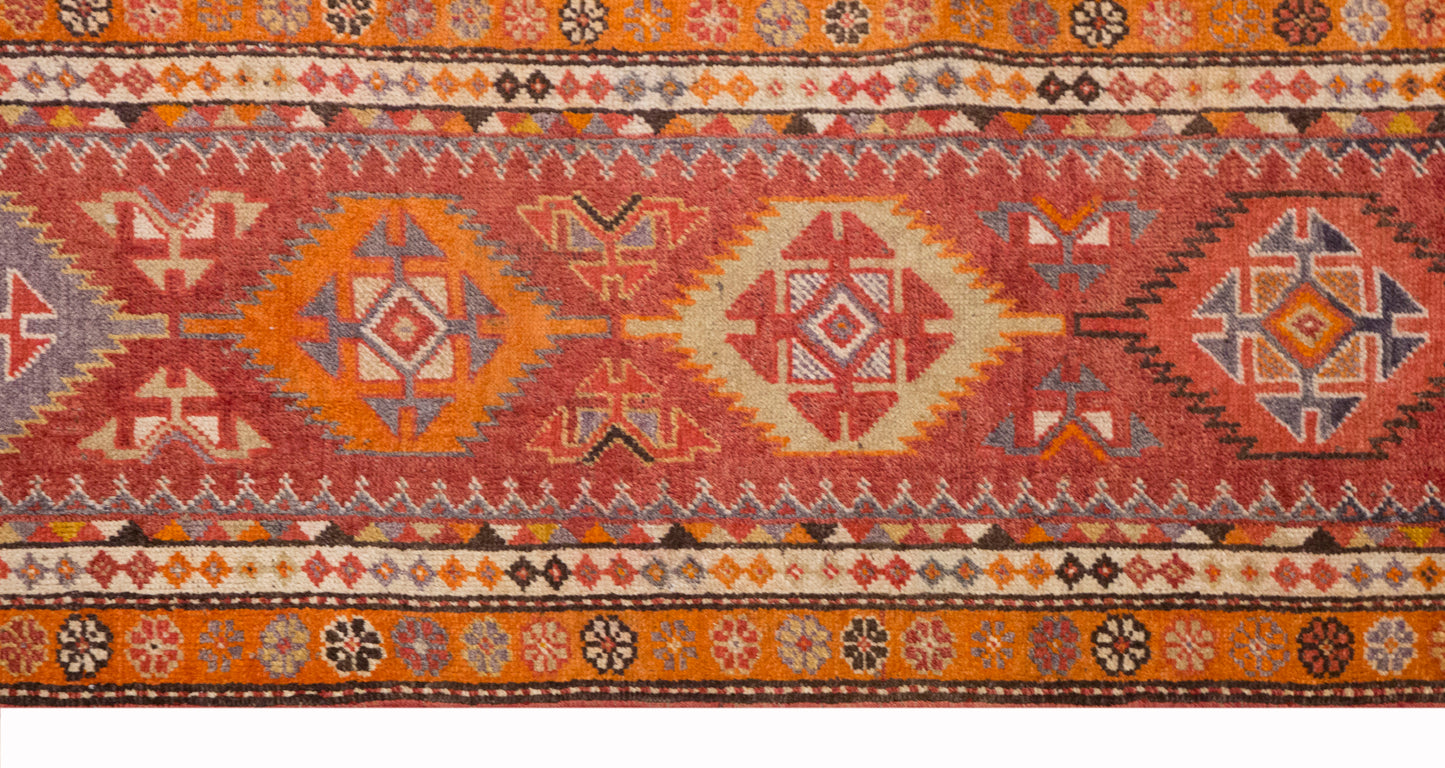 Vintage Kurdish Herki Runner  83x365 cm (2.7x12 ft)