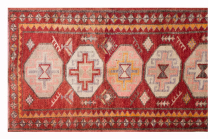 Vintage Kurdish Herki Runner 90x375 cm (3x12.3 ft)