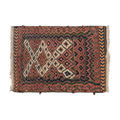 Vintage Kurdish Rug, 3.10 x 5.1 ft, 119 x 156 cm