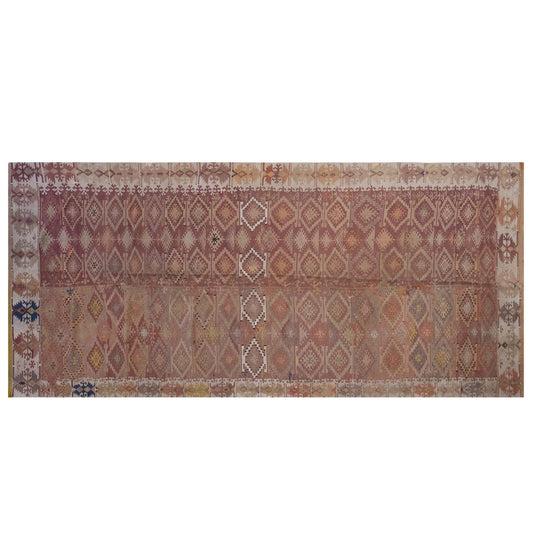 Vintage Large Adana Kilim,  182 x 440 cm / 6 x 14.5 ft Kilim