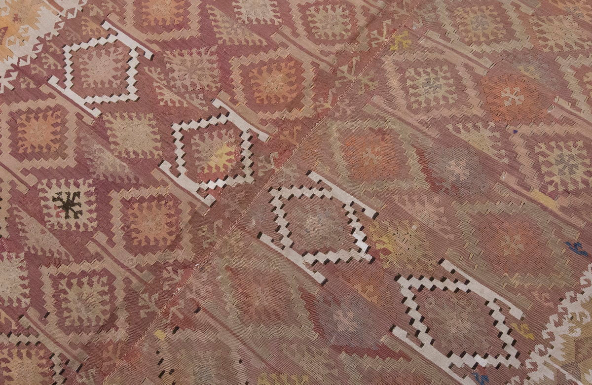 Vintage Large Adana Kilim,  182 x 440 cm / 6 x 14.5 ft Kilim