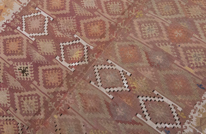 Vintage Large Adana Kilim,  182 x 440 cm / 6 x 14.5 ft Kilim