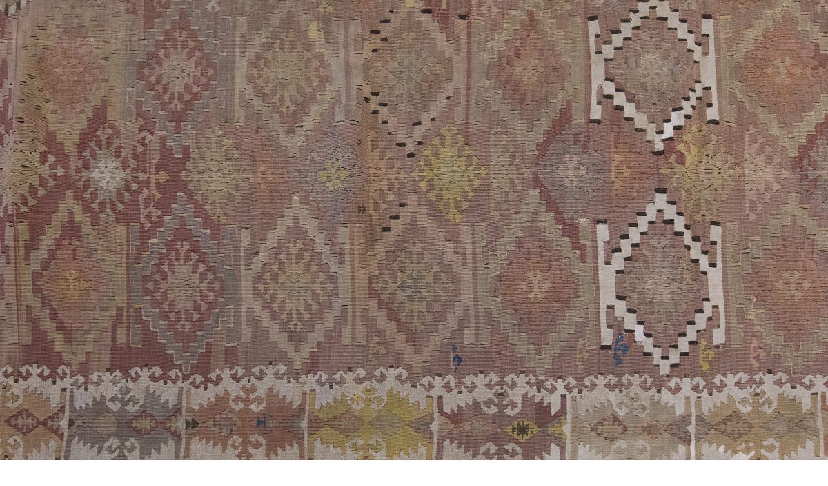 Vintage Large Adana Kilim,  182 x 440 cm / 6 x 14.5 ft Kilim