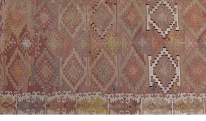 Vintage Large Adana Kilim,  182 x 440 cm / 6 x 14.5 ft Kilim