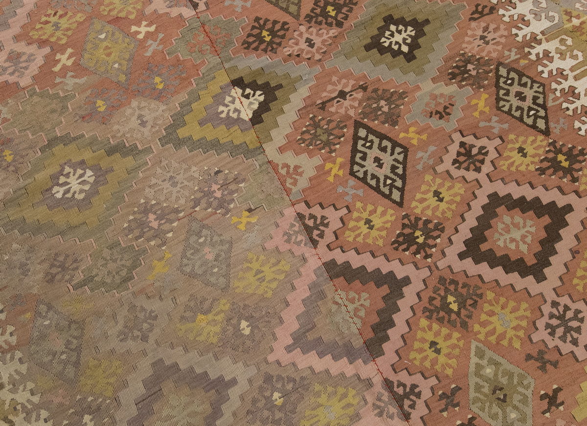 Vintage Large Adana Kilim, 181 x 402 cm / 6 x 13.2 ft Kilim