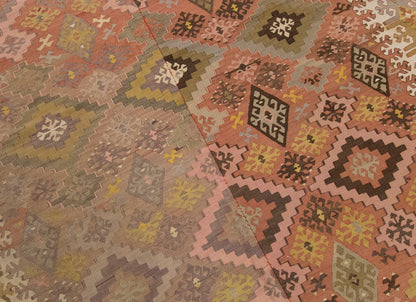 Vintage Large Adana Kilim, 181 x 402 cm / 6 x 13.2 ft Kilim