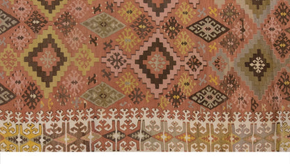 Vintage Large Adana Kilim, 181 x 402 cm / 6 x 13.2 ft Kilim