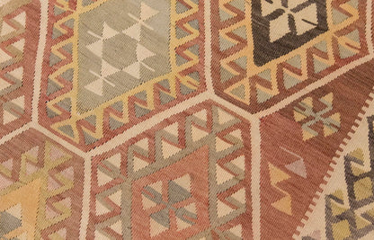 Vintage Large Adana Kilim, 185 x 254 cm / 6 x 8.4 ft Kilim