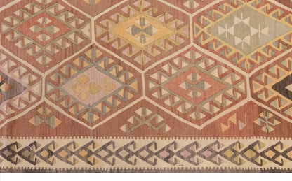 Vintage Large Adana Kilim, 185 x 254 cm / 6 x 8.4 ft Kilim