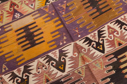 Vintage Large Adana Kilim, 204 x 270 cm / 6.8 x 9 ft Kilim
