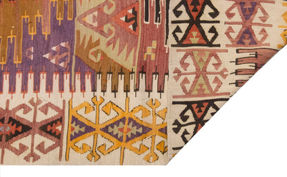 Vintage Large Adana Kilim, 204 x 270 cm / 6.8 x 9 ft Kilim
