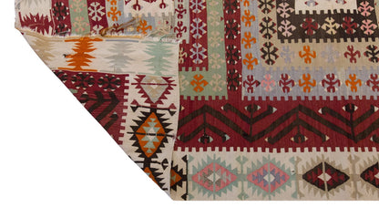 Vintage Large Adana Kilim, 206 x 451 cm / 6.9 x 15 ft Kilim