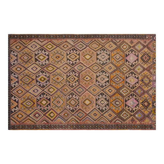 Vintage Large Adana Kilim, 235 x 471 cm / 7.9 x 15.5 ft Kilim